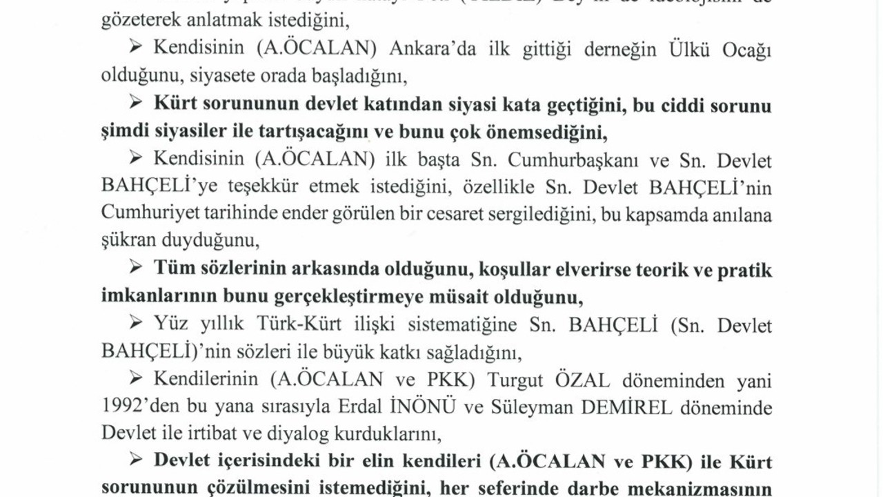 TBMM, İmralı görüşmesinin tutanaklarını yayımlandı
