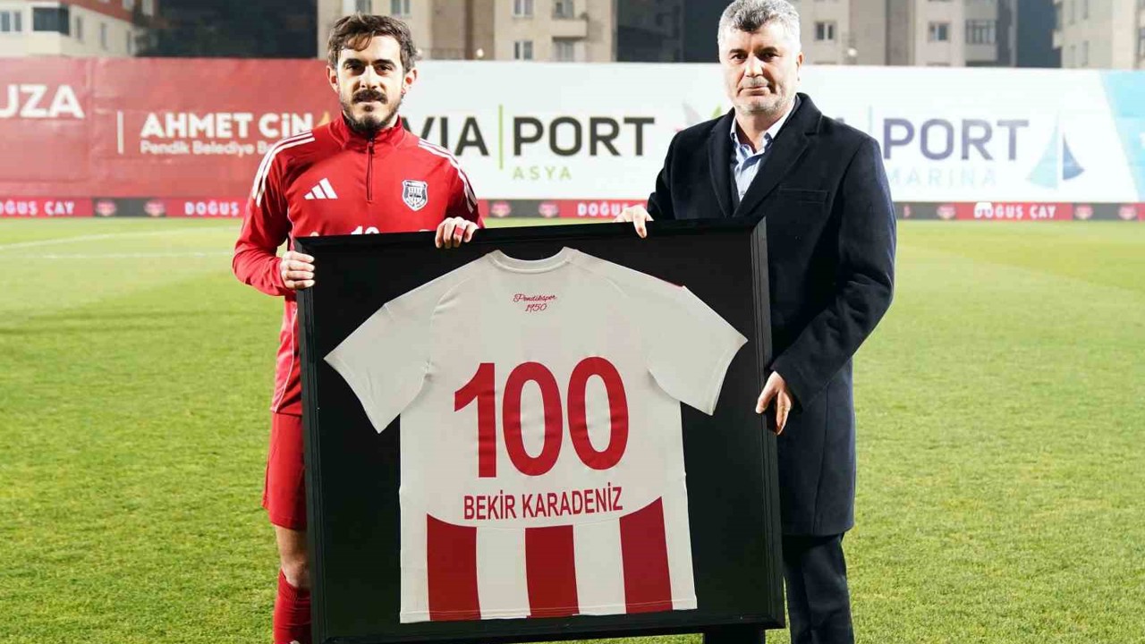 Bekir Karadeniz, Pendikspor’da 100. maçına çıktı
