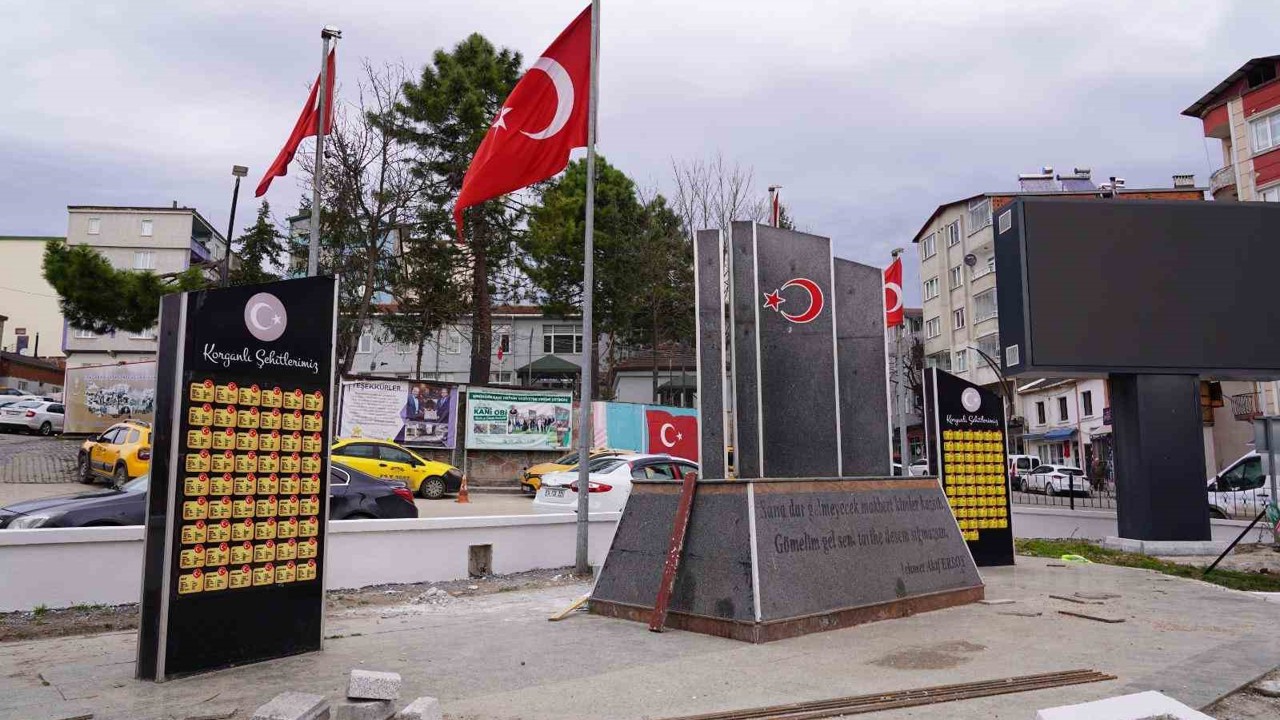 Korgan’da meydan projesi devam ediyor
