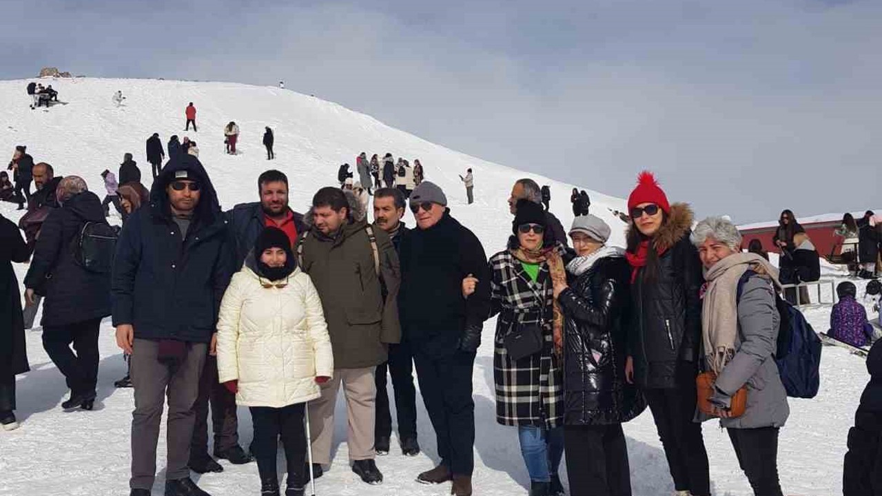 Görme engelliler Erciyes’te kaynaştı
