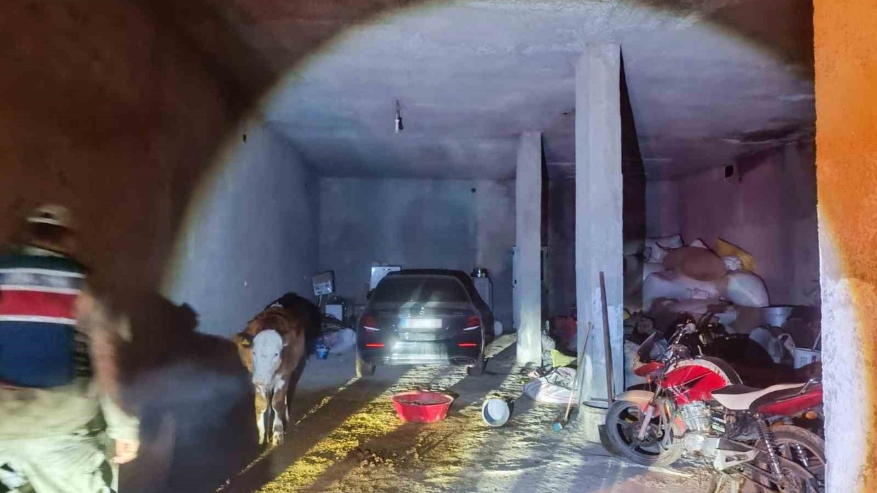 Çalıntı otomobil ahırda bulundu
