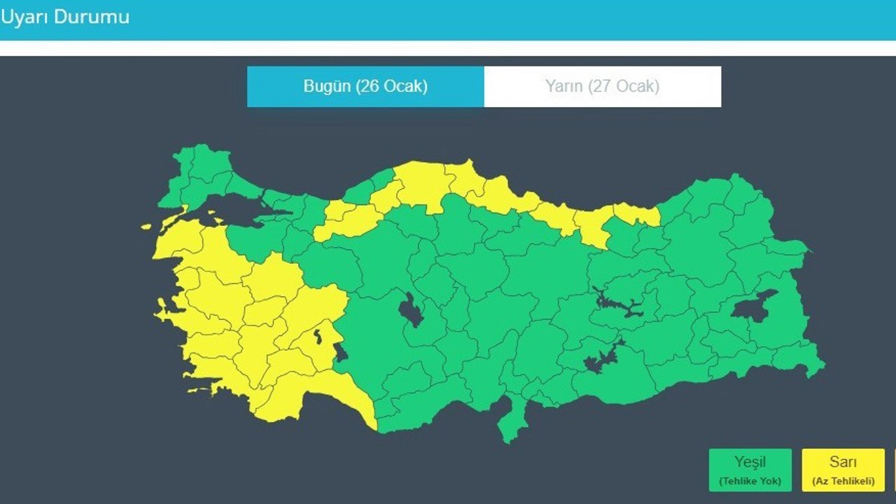 Kuzeyde fırtına alarmı: Rüzgar hızı 80 kilometreye ulaşacak
