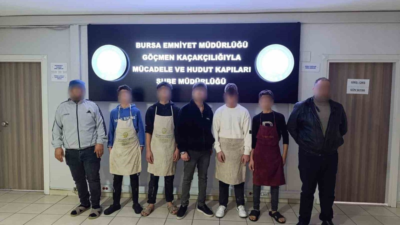 Bursa’da kaçak işçi operasyonu: 5’i çocuk 5 yabancı uyruklu şahıs yakalandı
