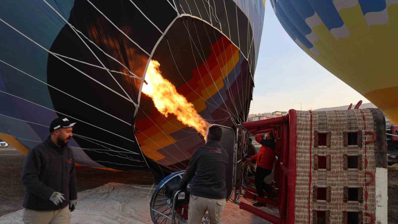 Sıcak hava balonlarına rüzgar engeli
