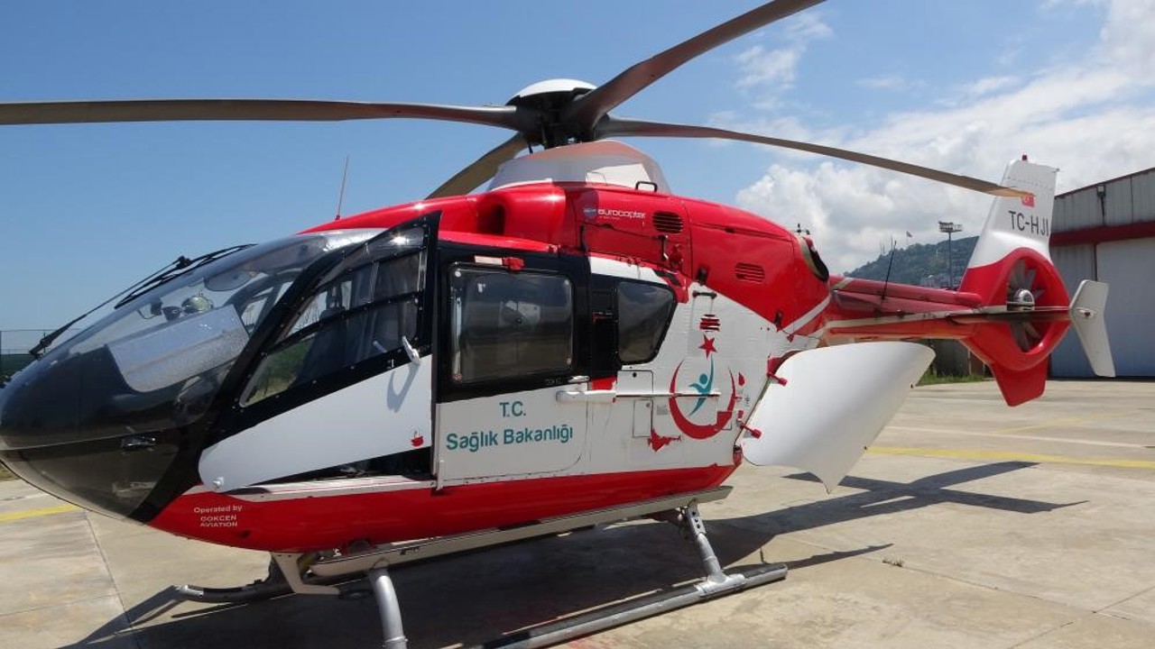 Ambulans helikopter geçen yıl 299 hasta için havalandı
