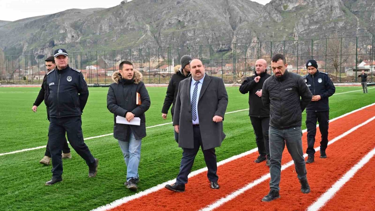 İnönü’de spor kompleksi hızla yükseliyor
