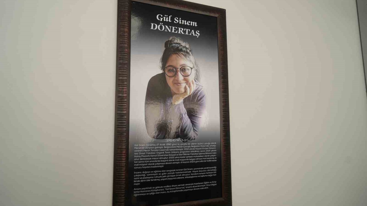 Gül Sinem Dönertaş’ın anısı Niğde’de kurulan kütüphane ile yaşatılıyor
