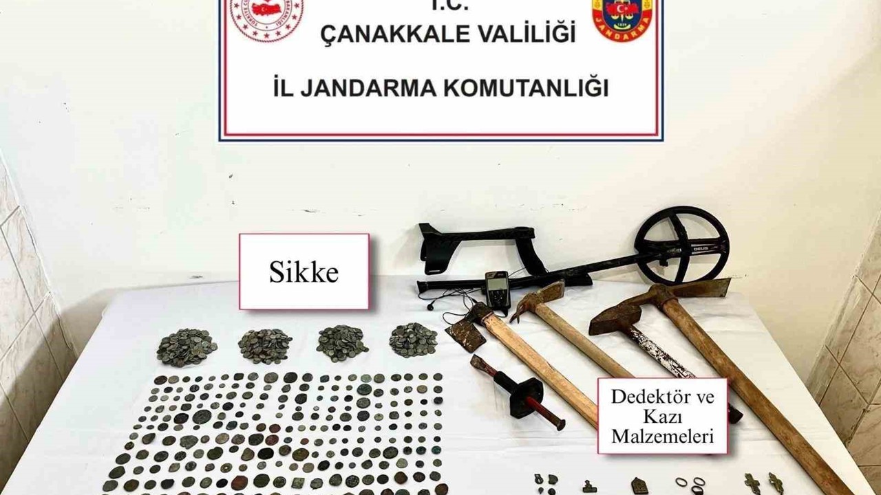 Çanakkale’de tarihi eser kaçakçılığı operasyonu
