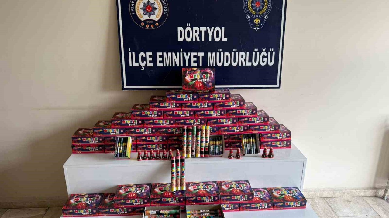 Dörtyol’da; maytap, havai fişek, meşale satışı yapanlar denetlendi
