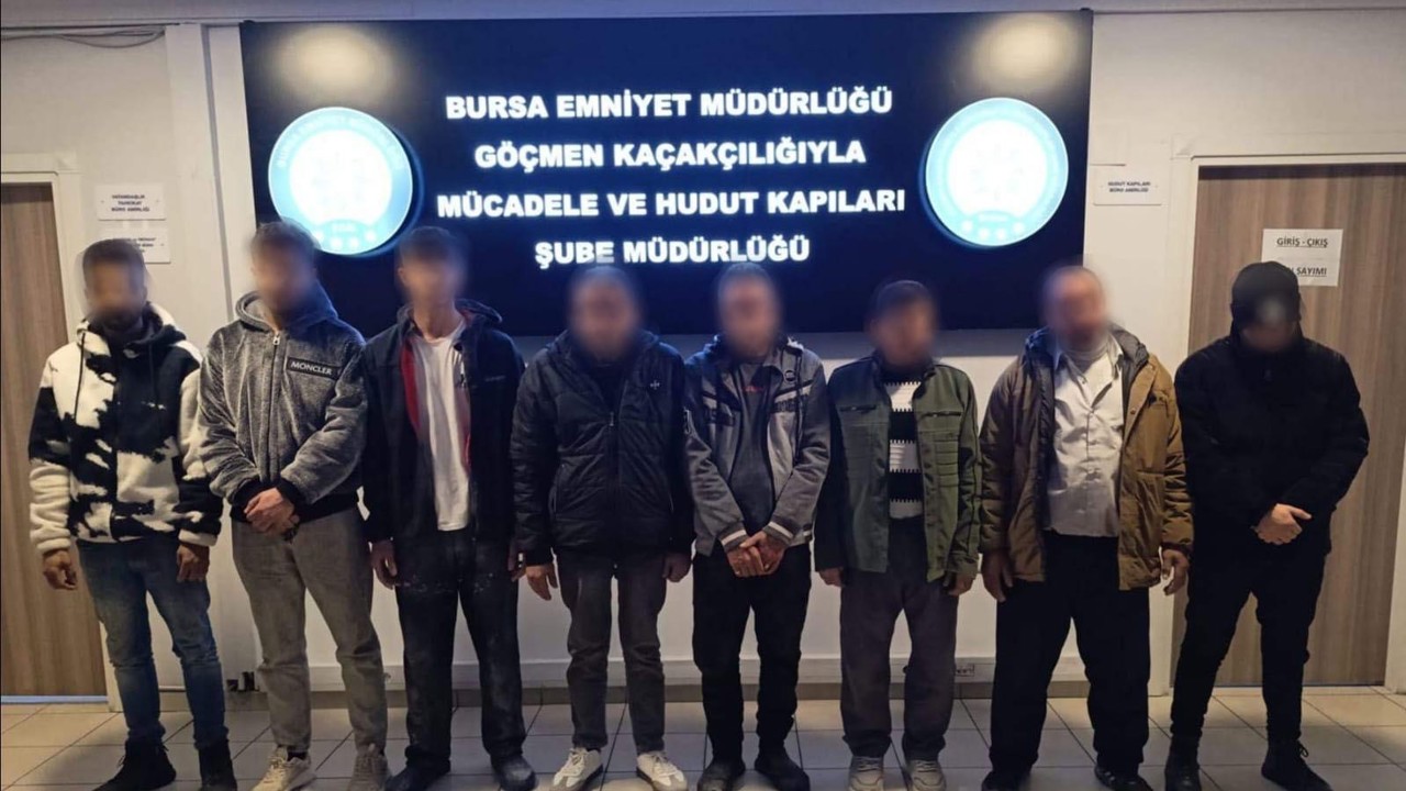 Bursa’da kaçak yabancı işçi operasyonu: 8 kişi yakalandı, 1 şüpheli gözaltında
