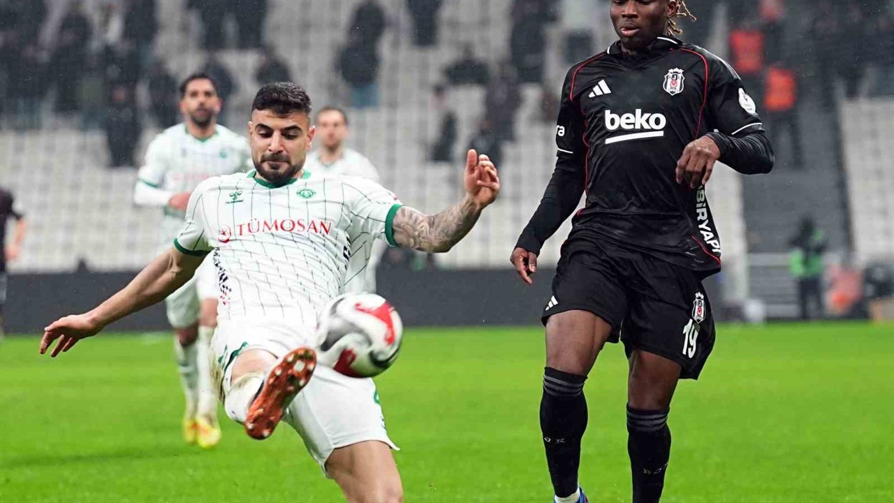 Trendyol Süper Lig: Beşiktaş: 2 - Konyaspor: 1 (Maç sonucu)
