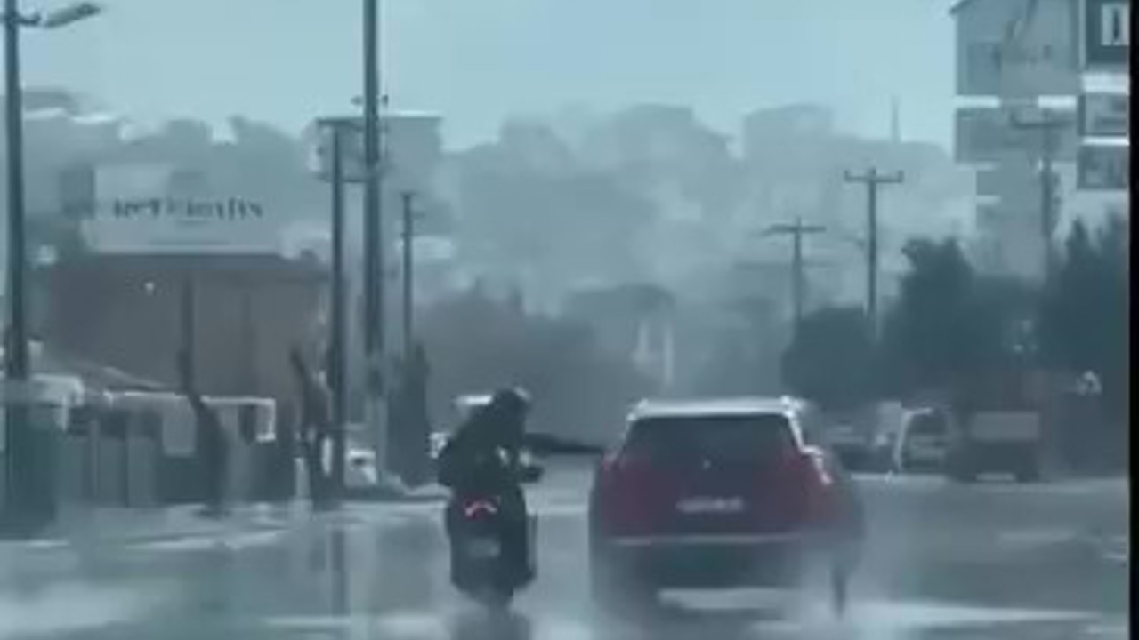 Trafiği tehlikeye düşüren motosiklet sürücüsüne ceza
