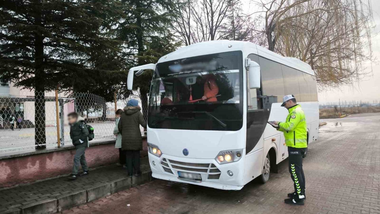 Okul servis araçlarına yönelik denetim
