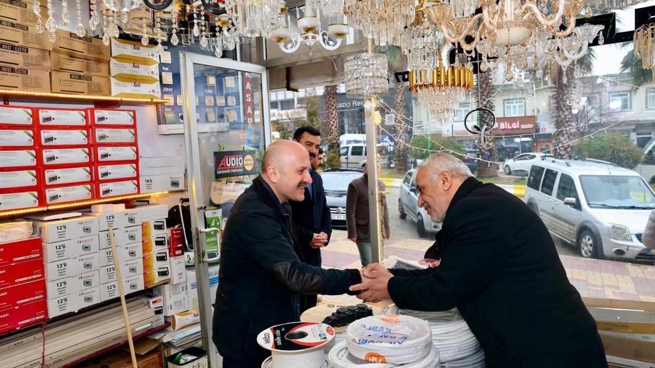 Vali Varol’dan Kahta esnafına moral ziyareti
