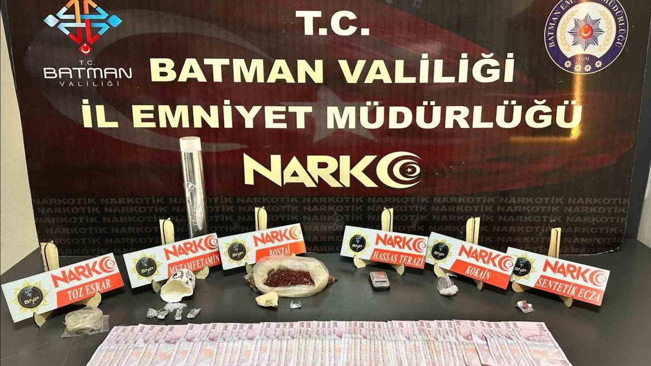 Batman’da uyuşturucu operasyonu: 5 zehir taciri tutuklandı
