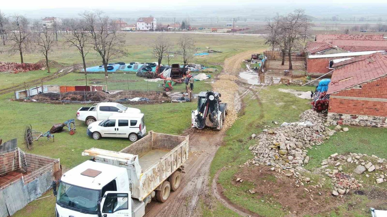 İnönü Belediyesi’nden ulaşım altyapısına iyileştirme çalışması
