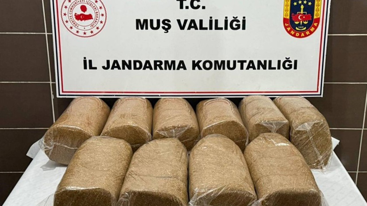 Muş’ta 50 kilo kaçak tütün ele geçirildi
