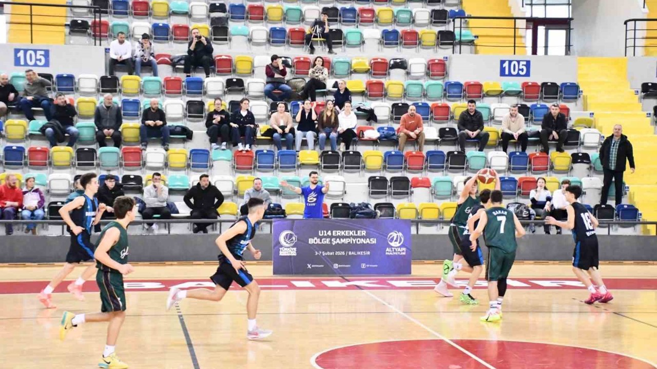 U14 Erkekler Basketbol bölge şampiyonası Balıkesir’de başladı

