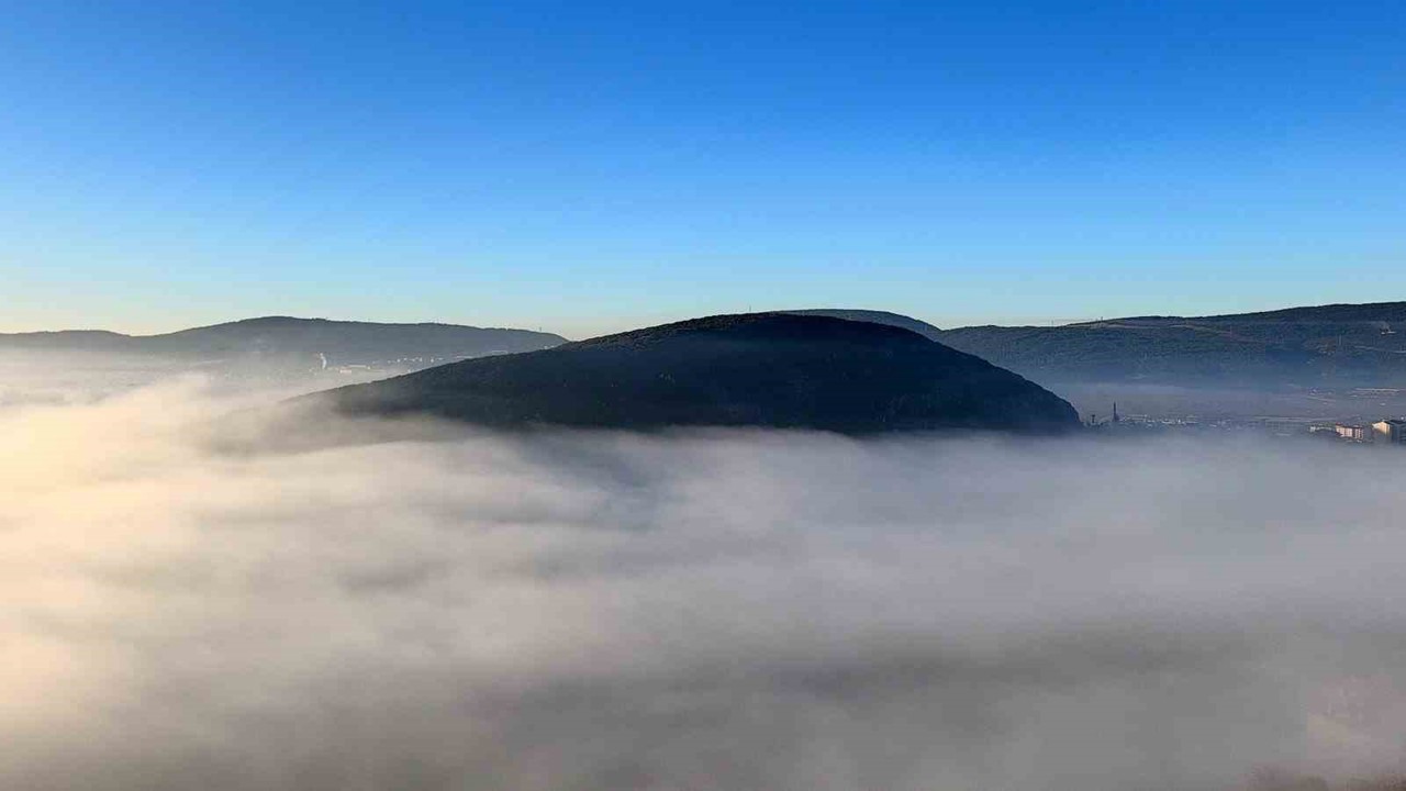 Menteşe’de sis denizi görsel şölen sundu

