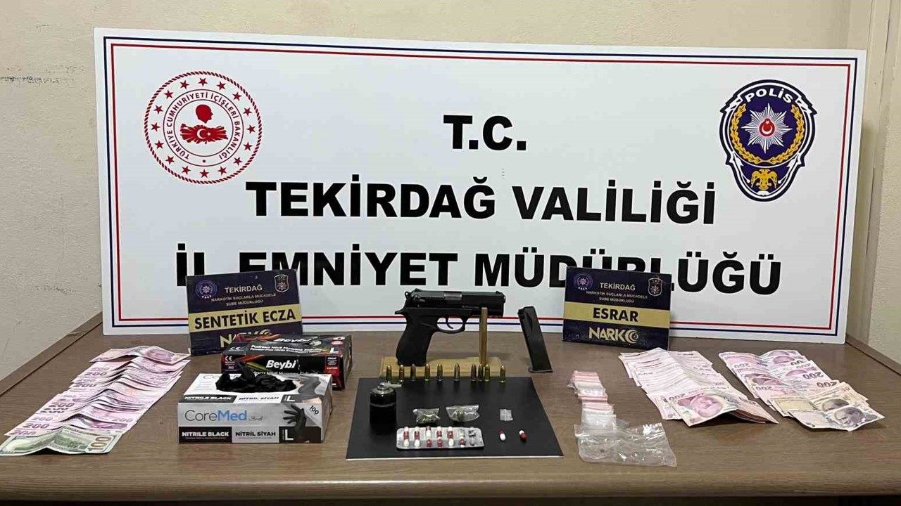 Kırmızı bültenle aranan uyuşturucu taciri Tekirdağ’da yakalandı
