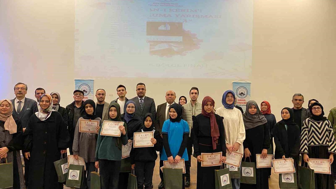 Sarıgöl’de "Genç Nida Kur’an-ı Kerim’i Güzel Okuma Yarışması" yapıldı
