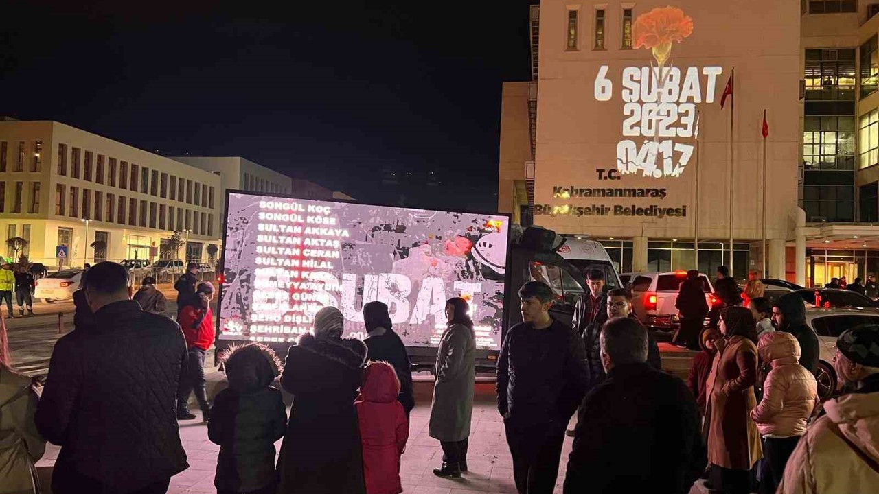 Kahramanmaraş’ta 6 Şubat depremlerinde hayatını kaybedenler dualarla anıldı
