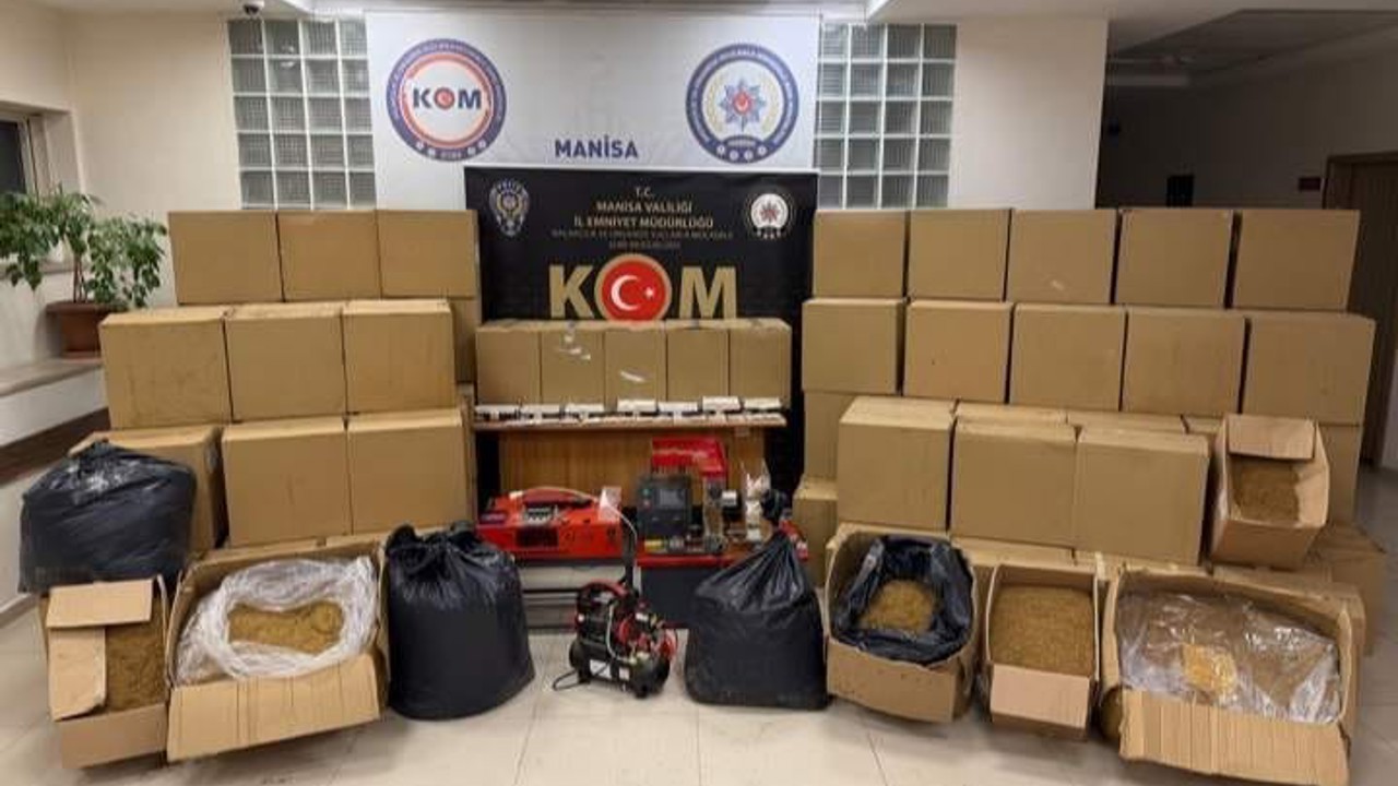 Manisa’da 1 milyon makaron ele geçirildi
