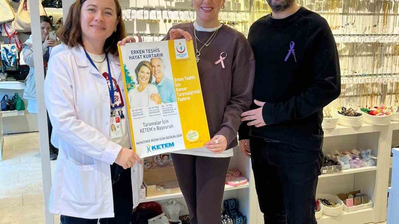 Erken tanı hayat kurtarır mottosu esnaflara anlatıldı
