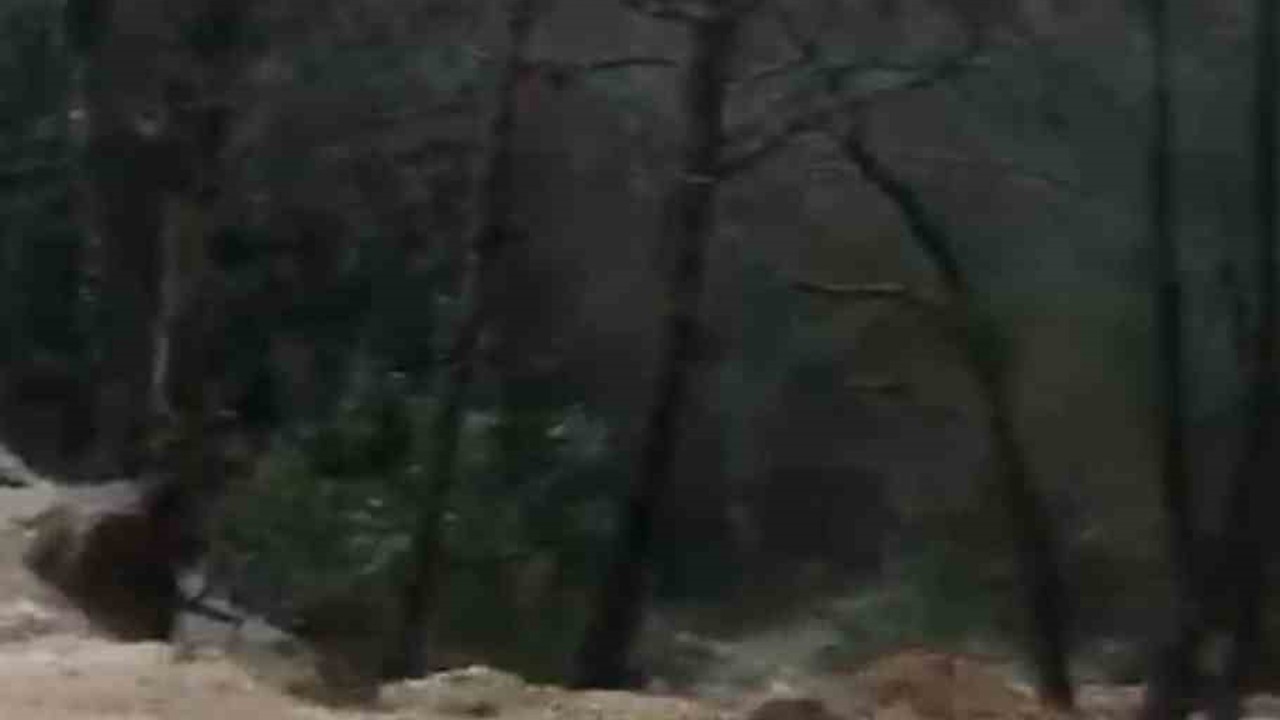 Alanya’da sağanak sonrası su taşkını köprüde zarara neden oldu
