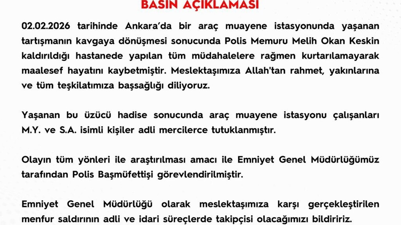 Polis memuru Keskin’in öldüğü kavgada 2 tutuklama
