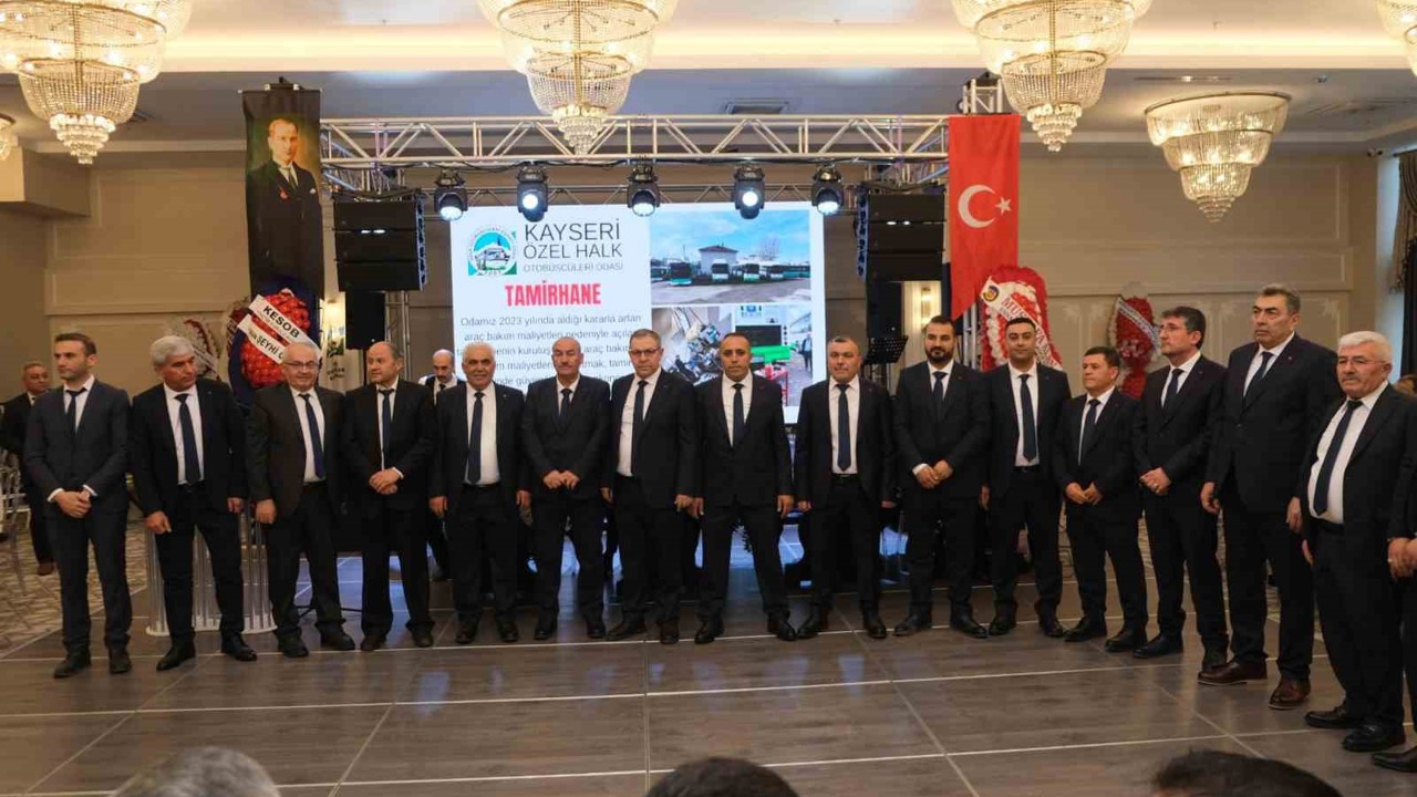 Halk Otobüsçüleri Odası’nda Hayrullah Şahin yeniden başkan seçildi
