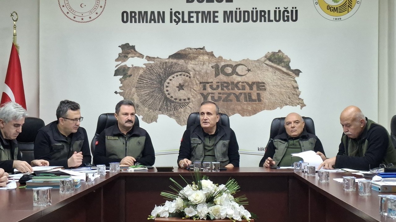 Düzce’de ormanlarla ilgili çalışmalar değerlendirildi
