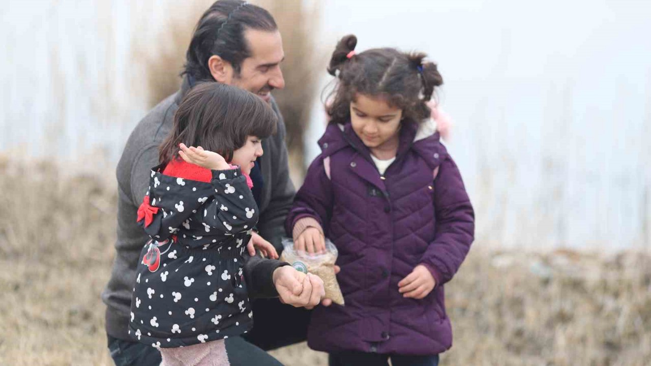 Iğdır’da kuşlar için yemleme ve gözlem etkinliği
