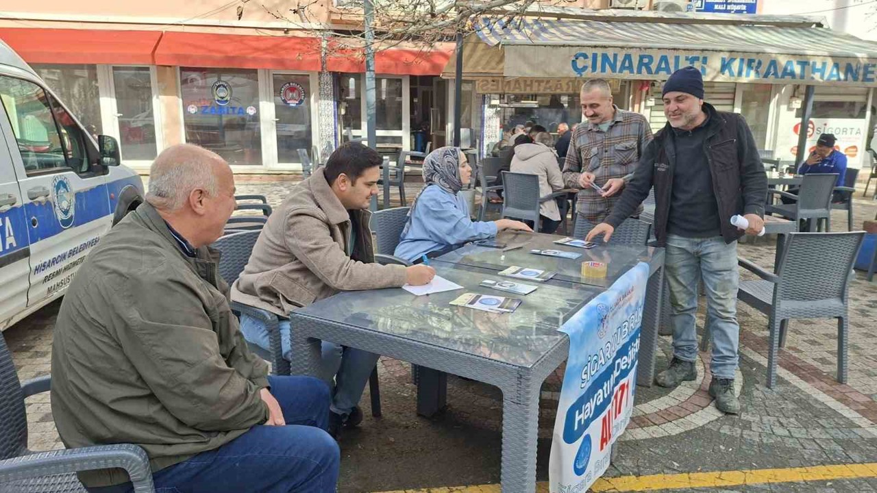 Hisarcık’ta 9 Şubat Sigarayı Bırakma Günü’ne özel farkındalık standı
