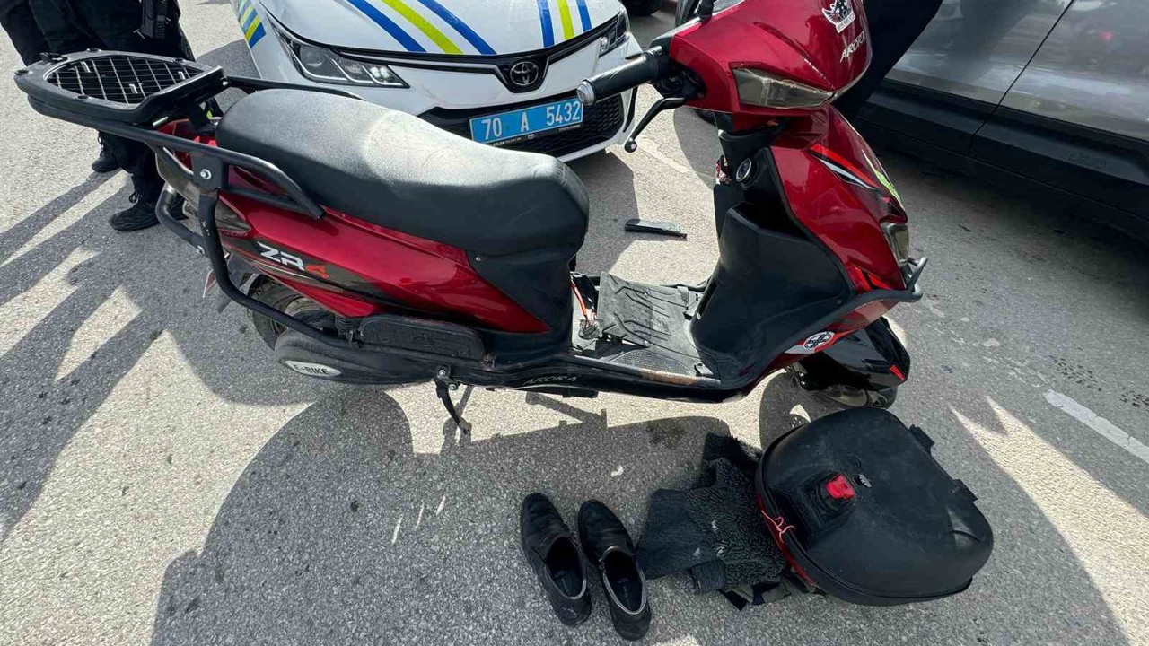 Karaman’da otomobil ile elektrikli bisiklet çarpıştı: 2 yaralı
