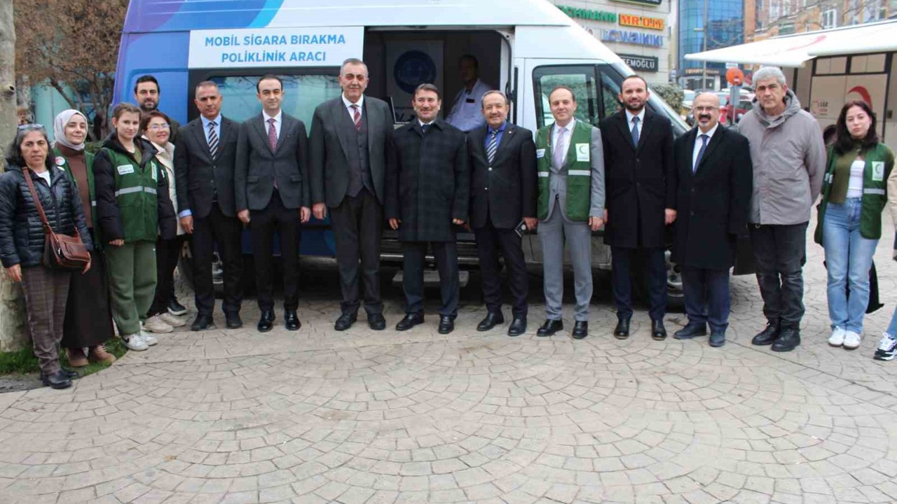 Tekirdağ’da mobil sigara bırakma aracı hizmete girdi
