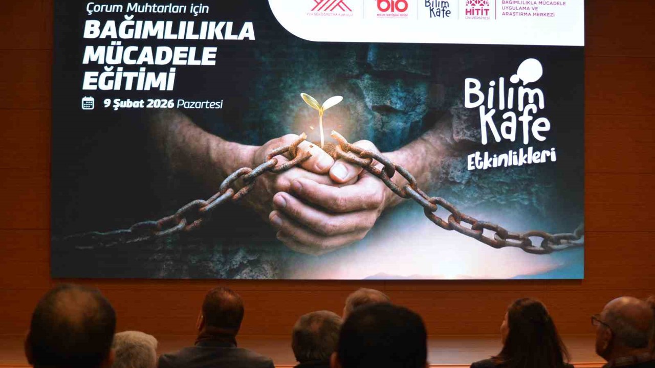 Çorum’da muhtarlara bağımlılıkla mücadele eğitimi
