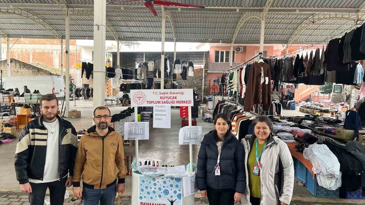 Kuyucak’ta sigarayı bırakmaya yönelik saha çalışması
