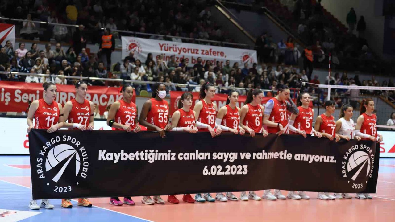 Aras Kargo Spor Kulübü, 6 Şubat depremlerinin yıl dönümünde AFAD çalışanlarını ağırladı
