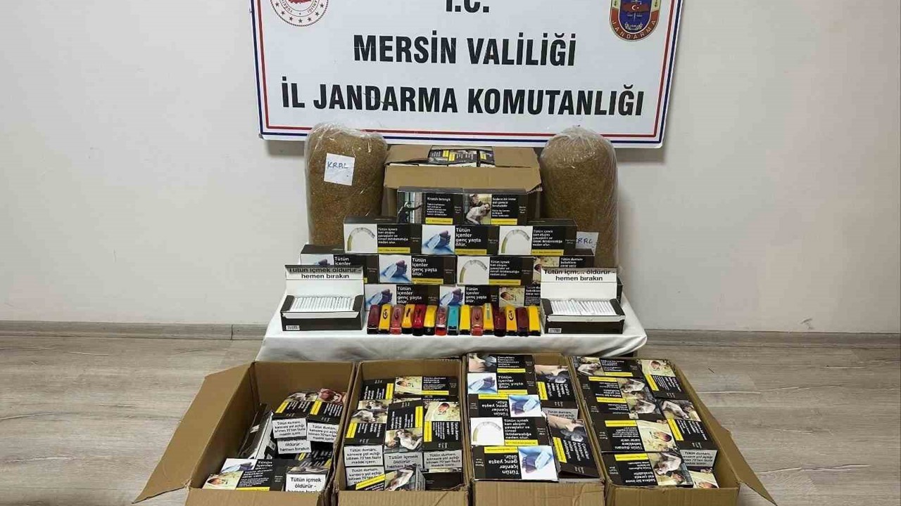 Mersin’de kaçak makaron operasyonu: 2 gözaltı

