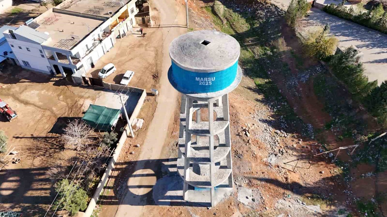 MARSU 37 yıllık ayaklı su deposunun yerine yenisini inşa etti
