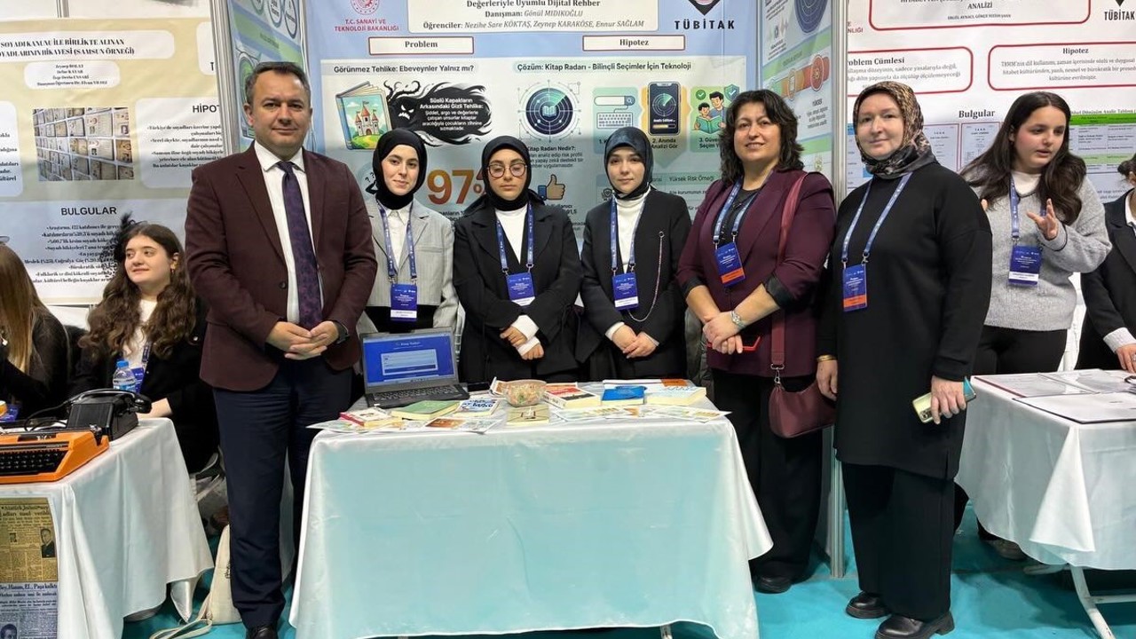 Kız Anadolu İmam Hatip Lisesi öğrencileri, 2 proje ile Çarşamba’yı temsil ediyor
