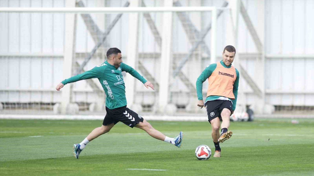 Konyaspor, Corendon Alanyaspor maçı hazırlıklarını sürdürdü
