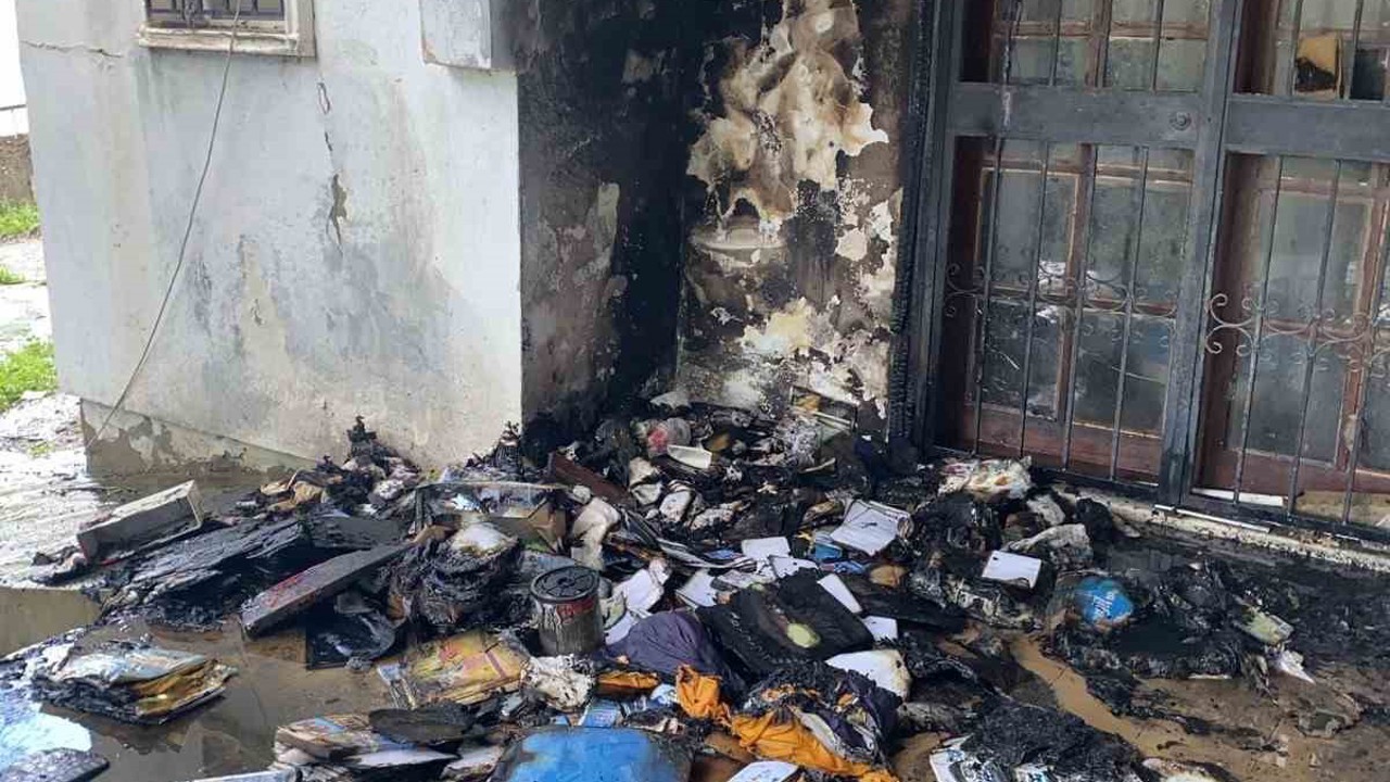 Yangında kundaklama şüphesi
