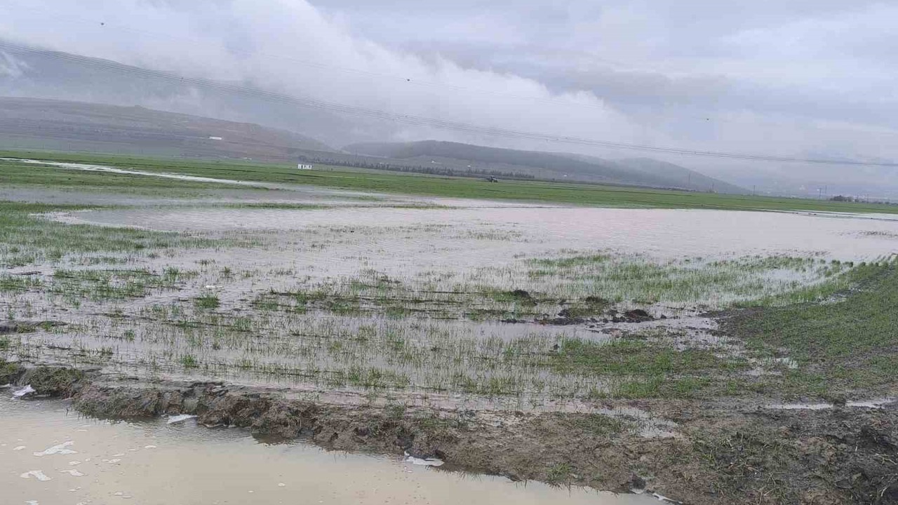 Gaziantep’te tarım arazileri su altında kaldı
