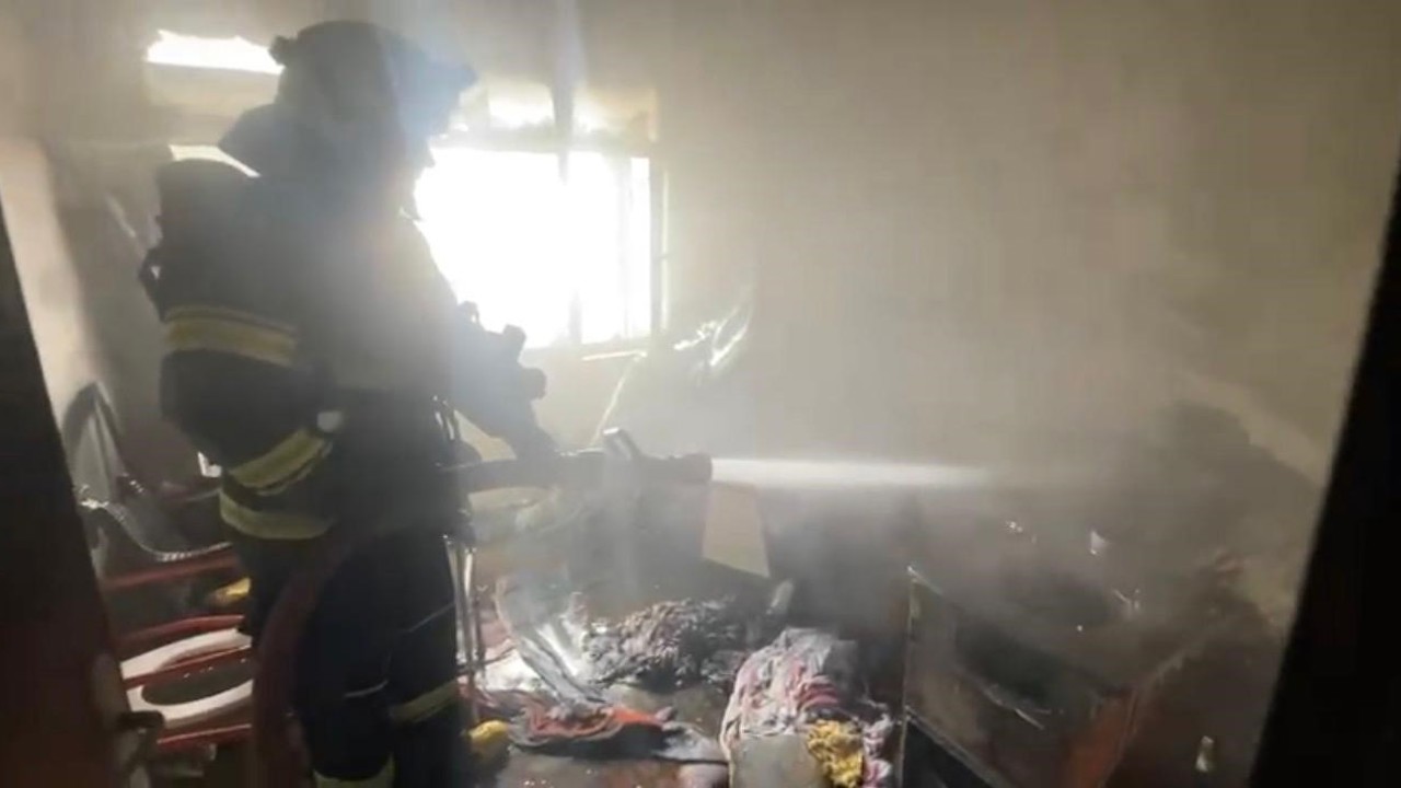 Babaeski’de ev yangını söndürüldü
