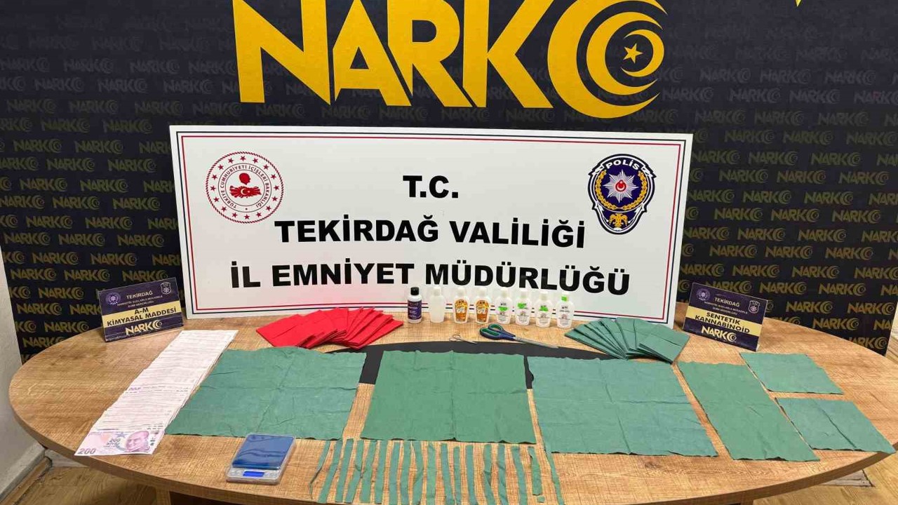 Tekirdağ’da 27 bin kullanımlık uyuşturucu ele geçirildi
