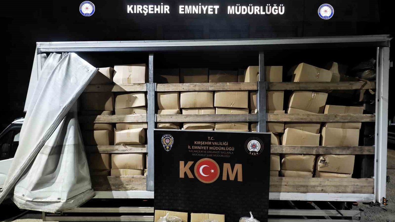Kırşehir’de 3,4 ton kaçak tütün ele geçirildi
