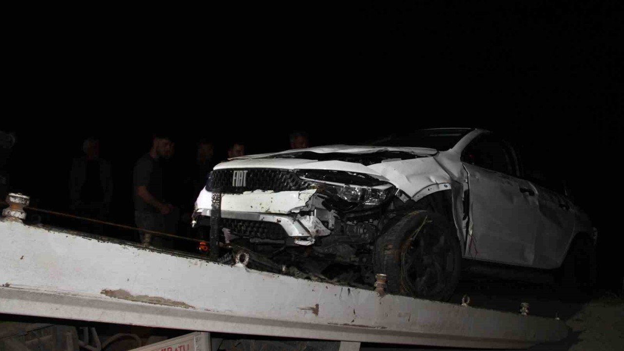 Otomobil fındık bahçesine uçtu: 2 yaralı
