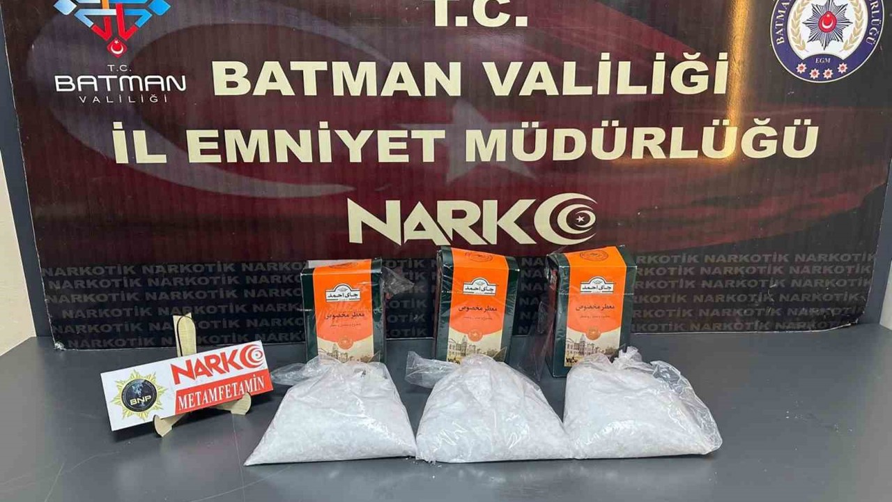 Batman’da şüpheli görülen takside 3 kilo metamfetamin ele geçirildi: 2 tutuklama
